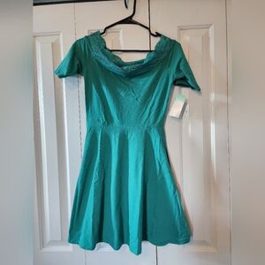 Decree Vibrant Teal dress